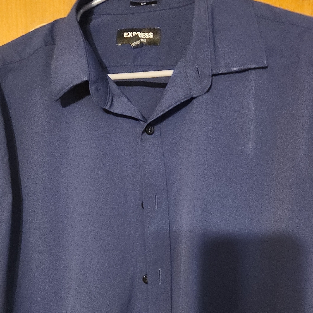 Express Men's Navy Dress Shirt